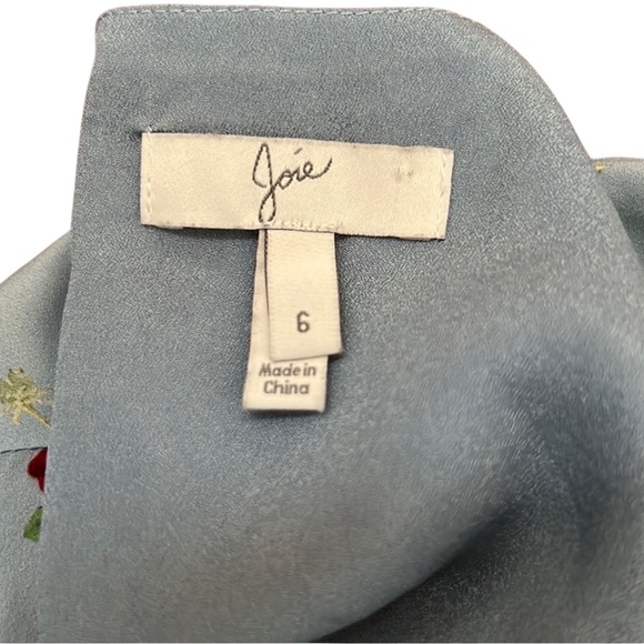 Joie Blue Long Sleeve V-Neck - Picture 12 of 14